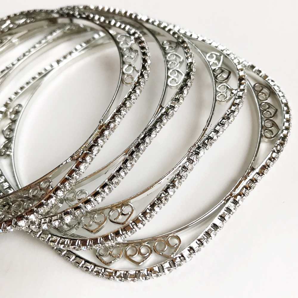 Classy stone bangle set _ stackable - Picture 6 of 8